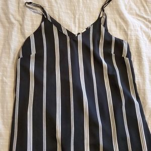 Tuxedo stripe tank
